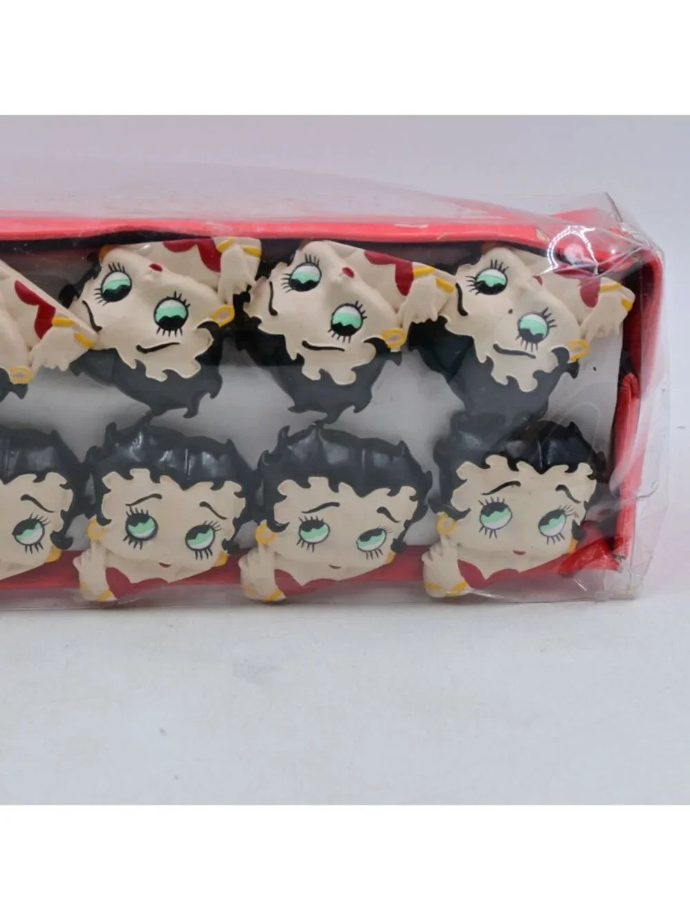 Catalina Products Betty Boop Resin Shower Hooks Set Of 12 Vintage 1997 NIB